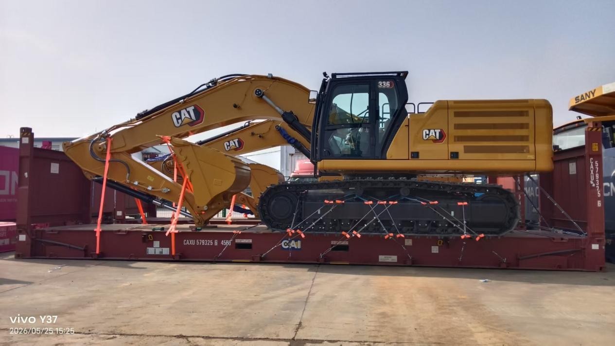 Shipment of CAT 336 Excavator to Callao Port, Peru, Empowering Heavy-Duty Projects in South America