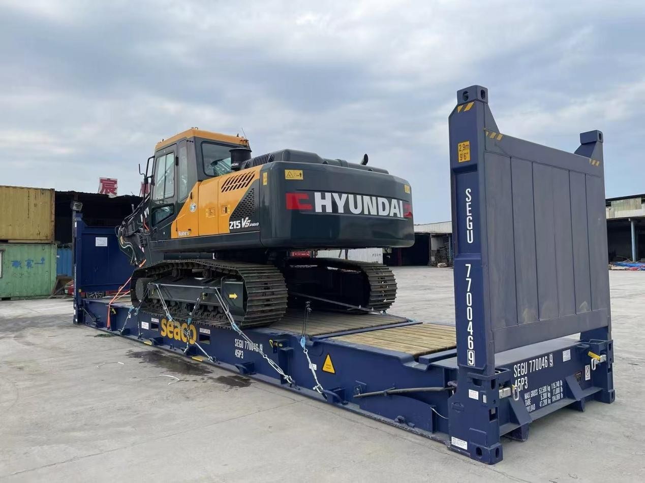 Shipment of Hyundai R215VS Pro Excavator to Guayaquil Port, Ecuador – Empowering South American Infrastructure